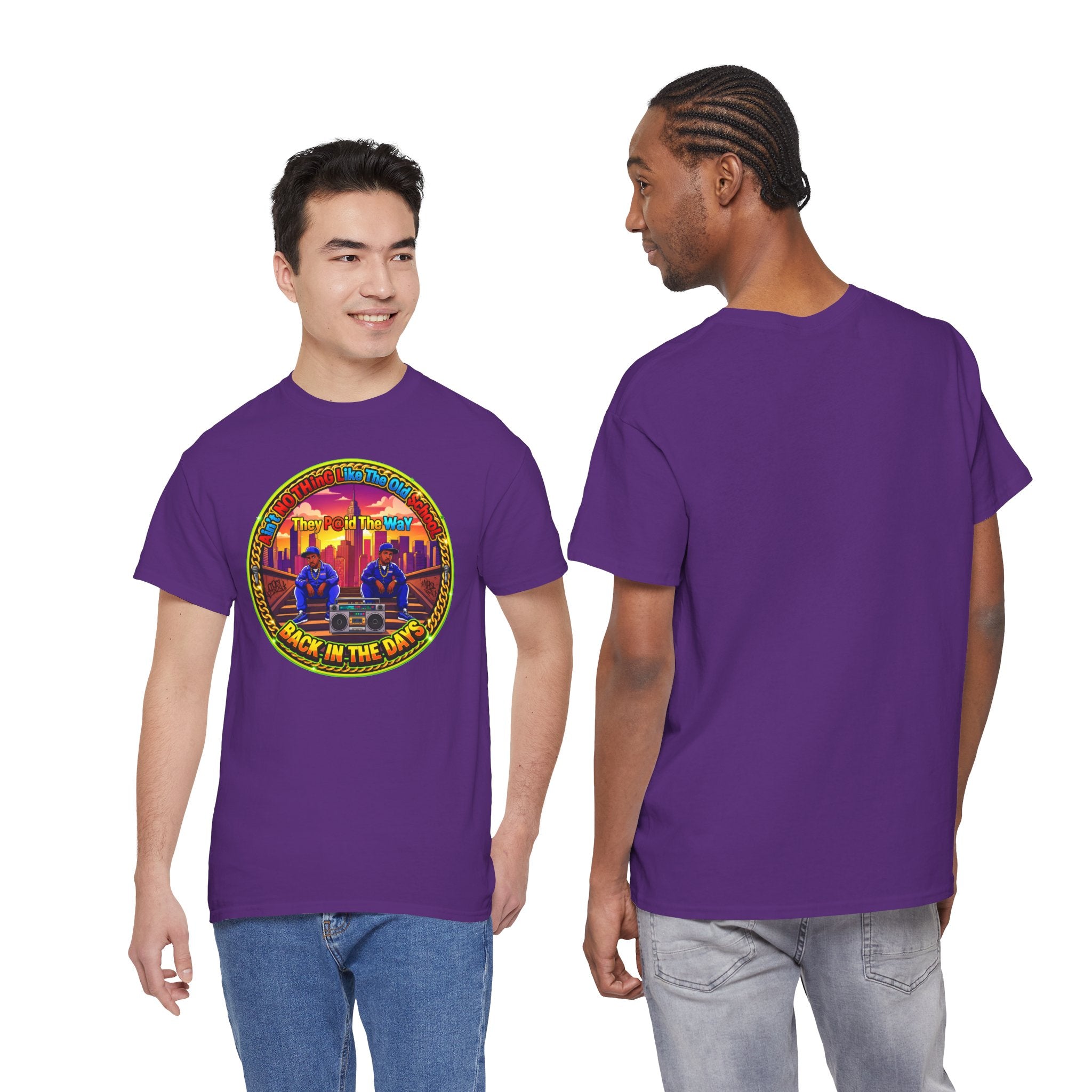 T-Shirt — Retro Sunset 'Aint No Thing Like The Old School' Graphic Tee