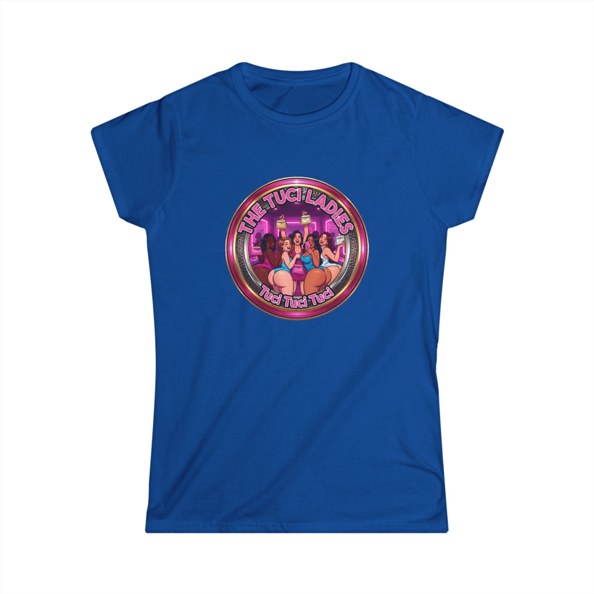 Women's Tee — "The Tuci Ladies" Retro Pinup Graphic