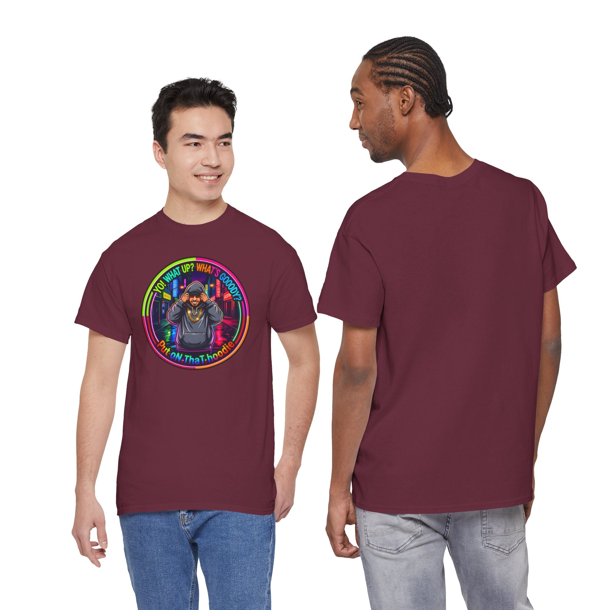 Men's T-Shirt Graphic- "Yo! What's up?  What's Goooody?"
