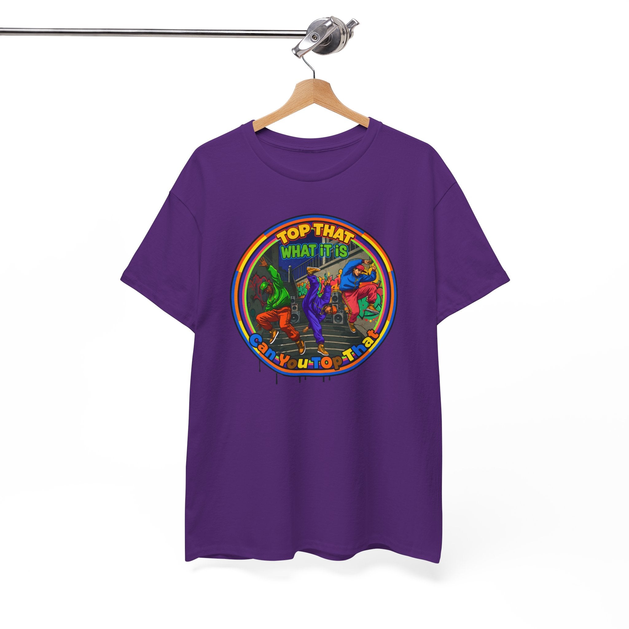 Retro  Tee — "Top That What It Is" Graphic Cotton Shirt