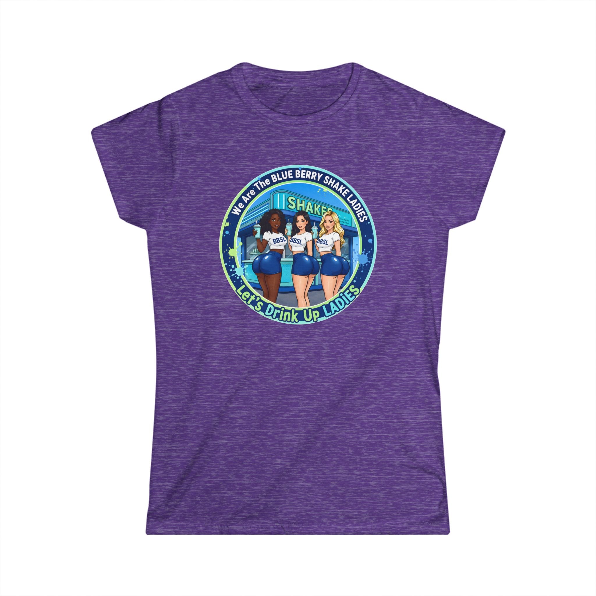 Women's Tee — "We Are The Blueberry Shake Ladies" Retro Graphic