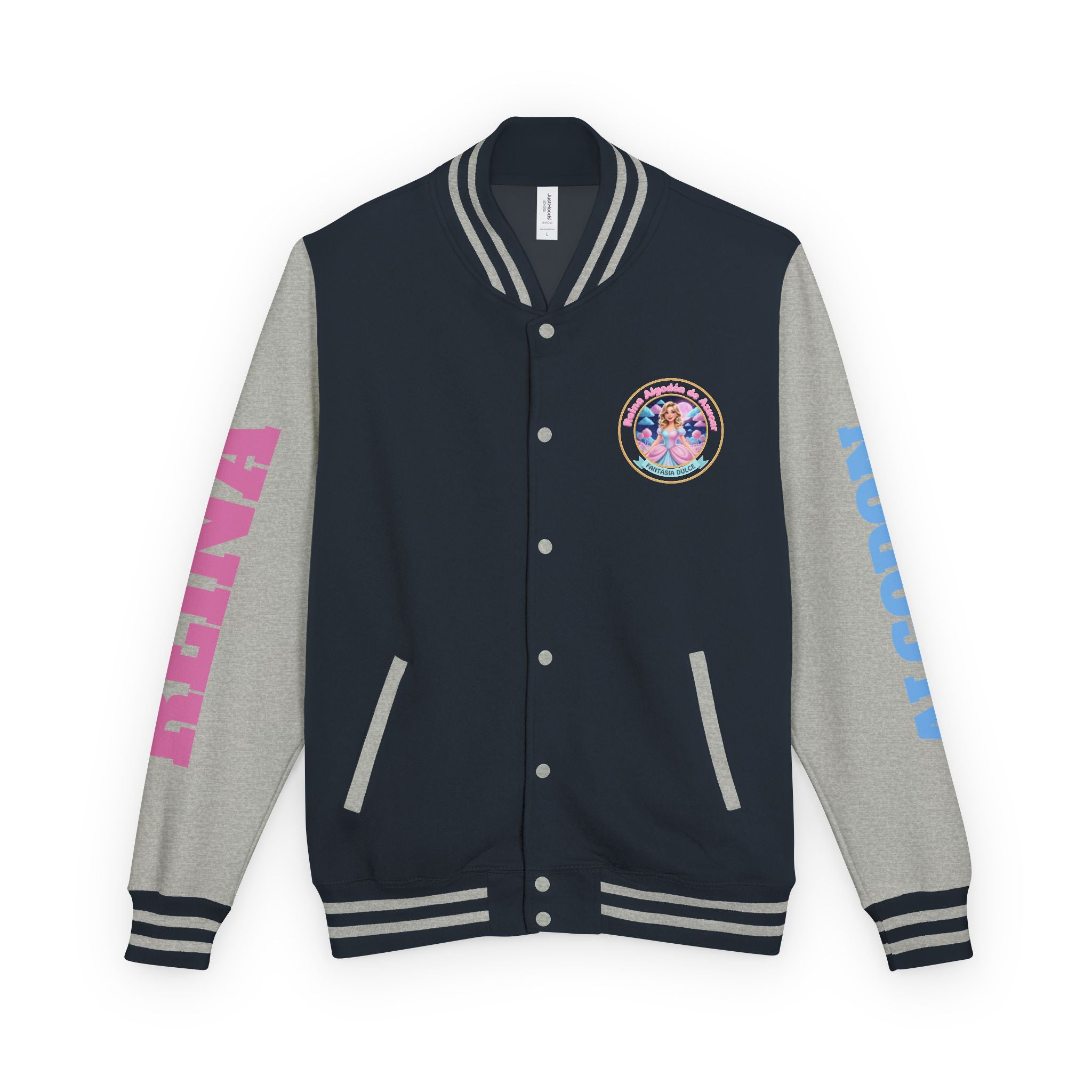 Letterman Jacket — Reina Algodón de Azucar-  Circle Logo