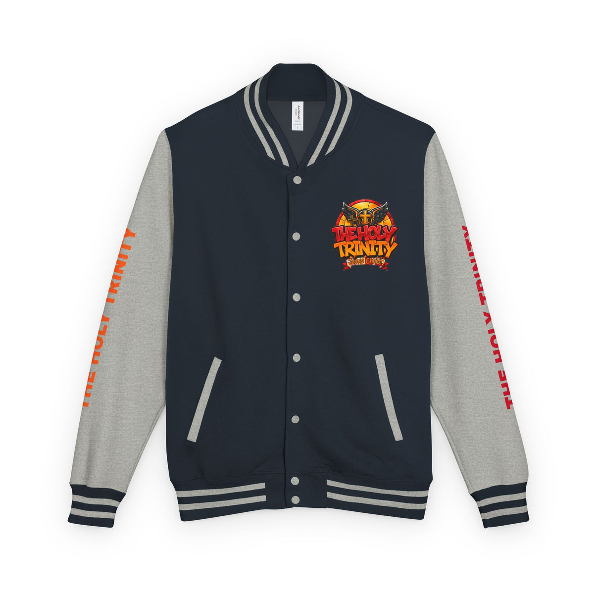 Letterman Jacket — "The Holy Trinity "Graphic Varsity Jacket