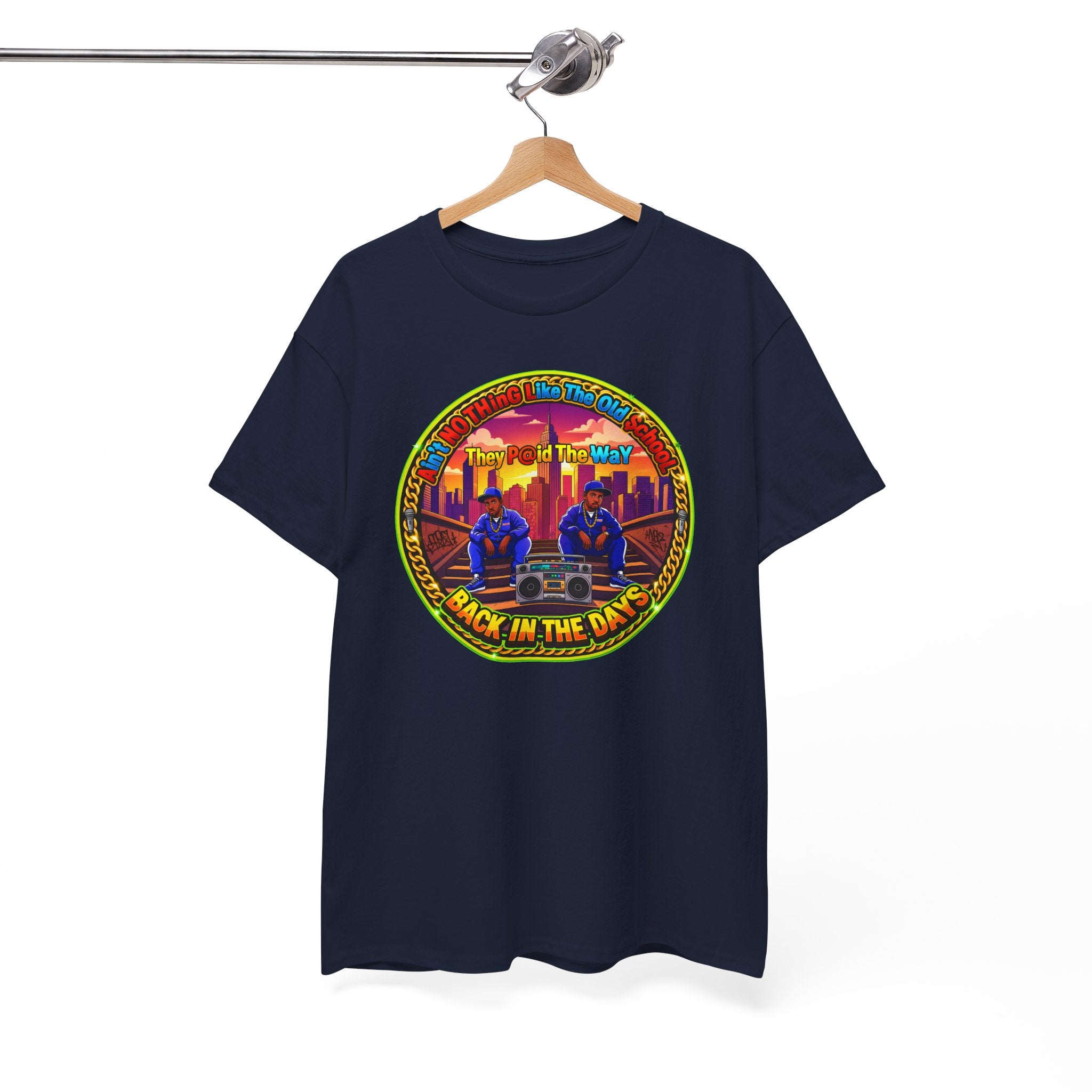 T-Shirt — Retro Sunset 'Aint No Thing Like The Old School' Graphic Tee