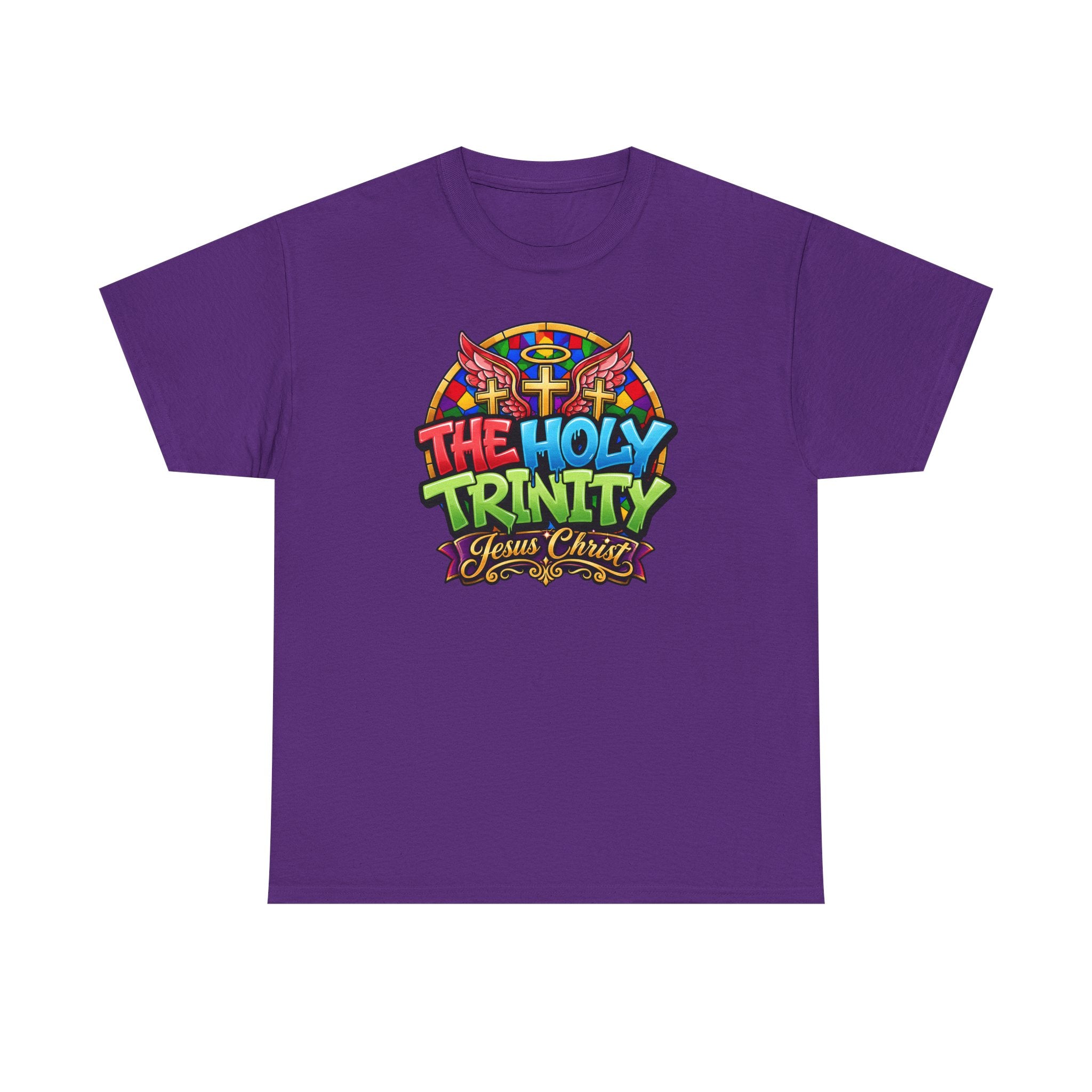 Holy Trinity Graphic Tee — 'The Holy Trinity Jesus Christ' Colorful Faith T-Shirt