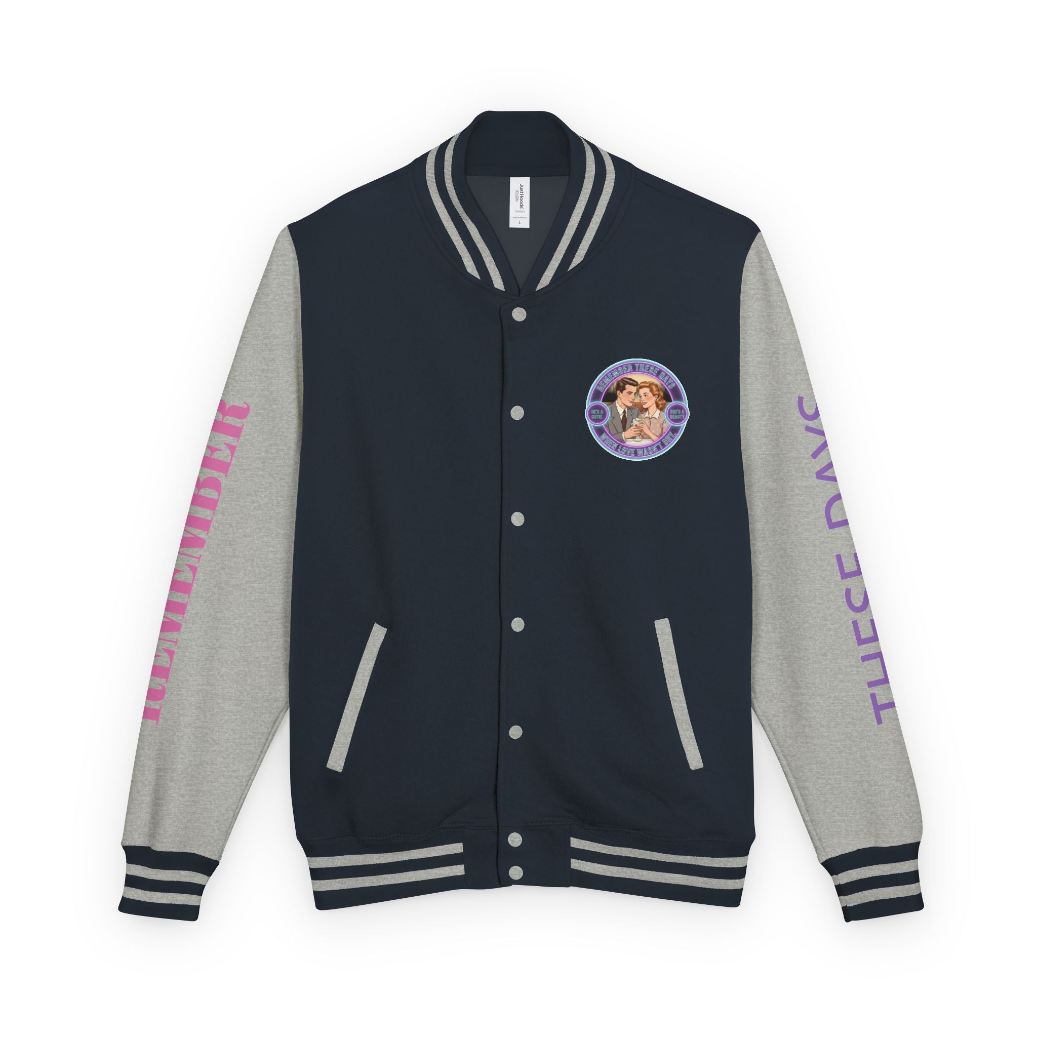 Retro Romance Letterman Jacket — 1950s-Remember These Days- Vintage Couple