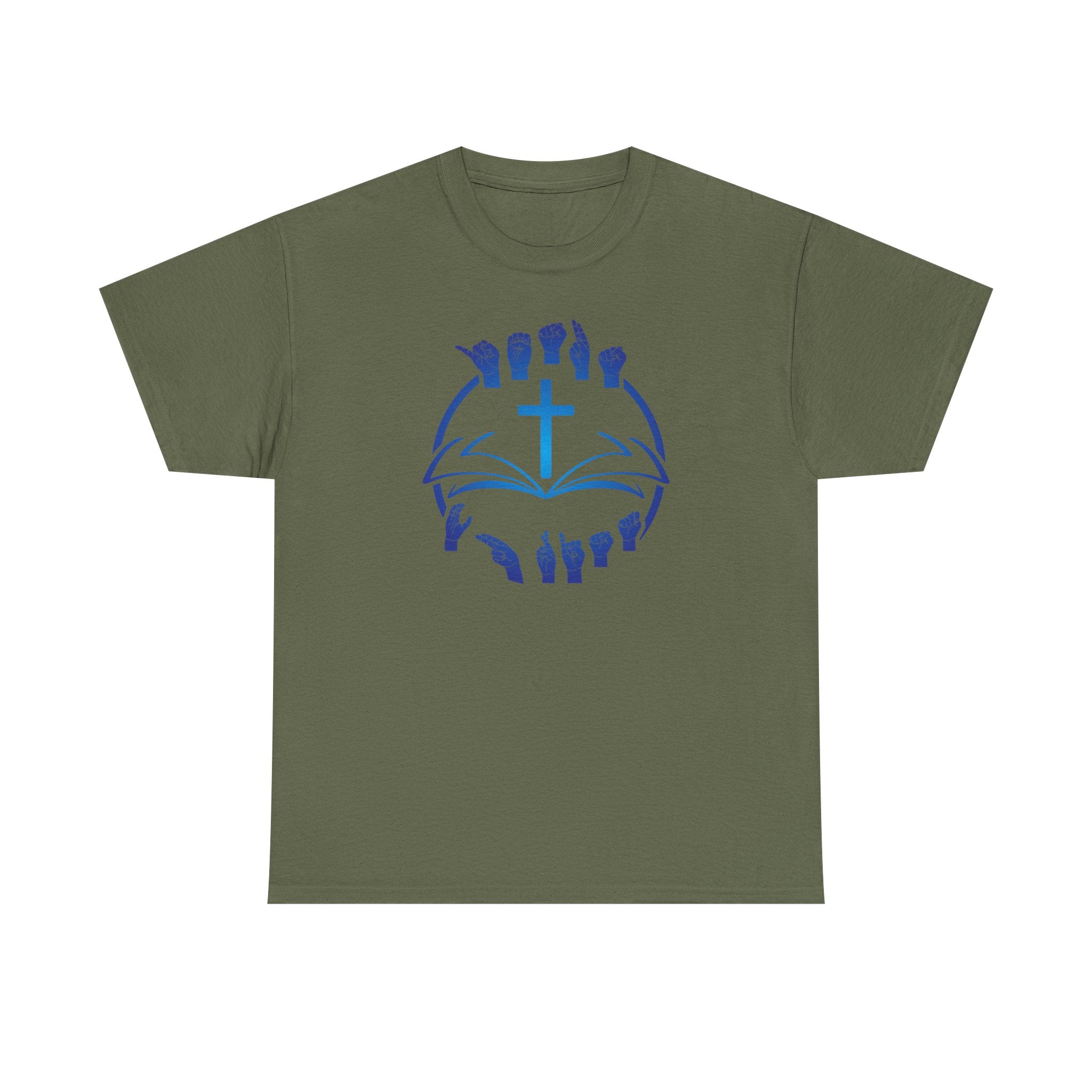 "Christian Bible Cross Sign Language "T-Shirt — Faith Prayer Hands Tee