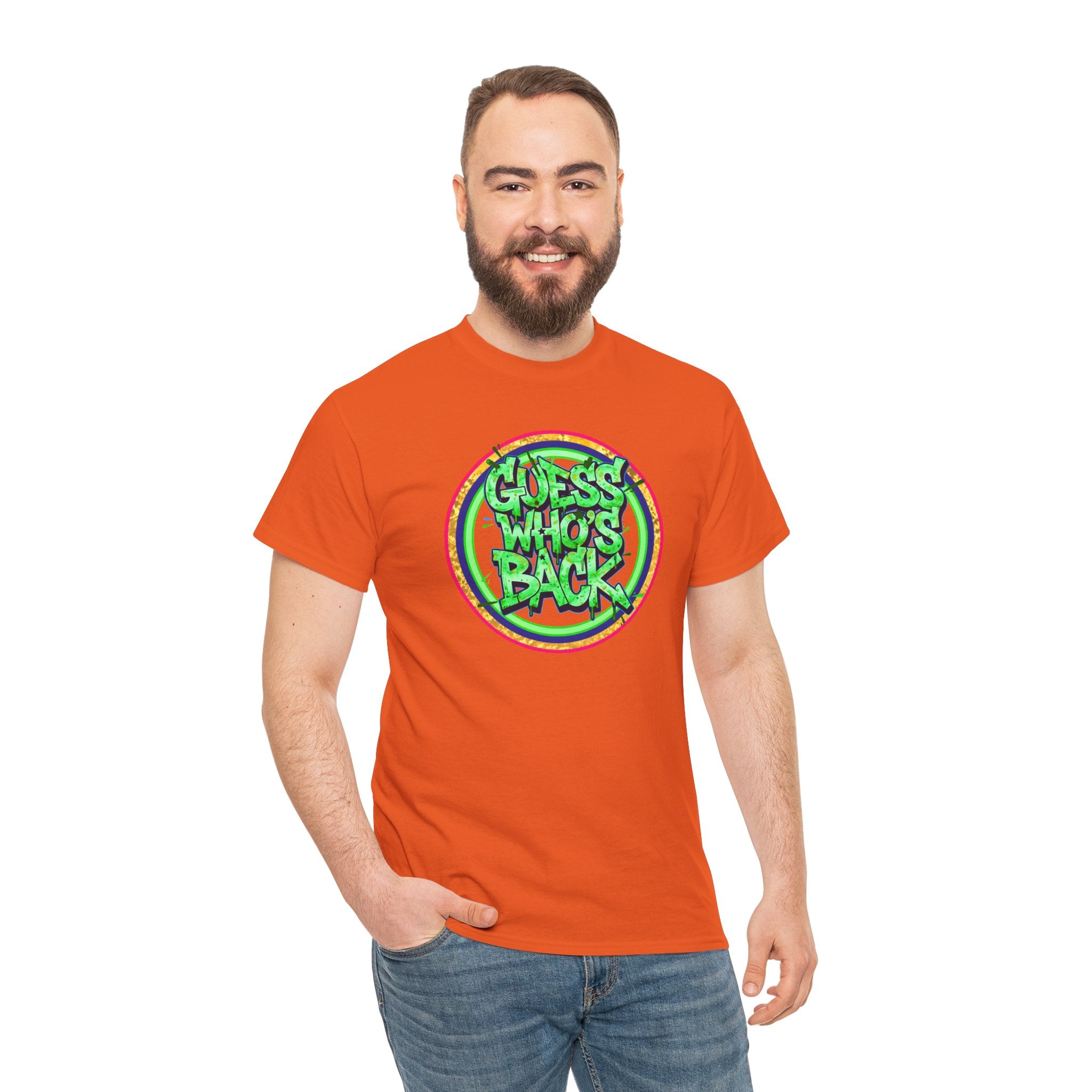 T-Shirt — "Guess Who's Back" Retro Graffiti Tee