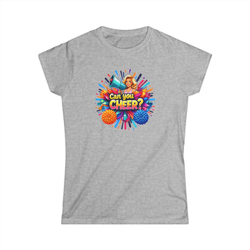 Can You Cheer? Women's Cheerleading Graphic Tee