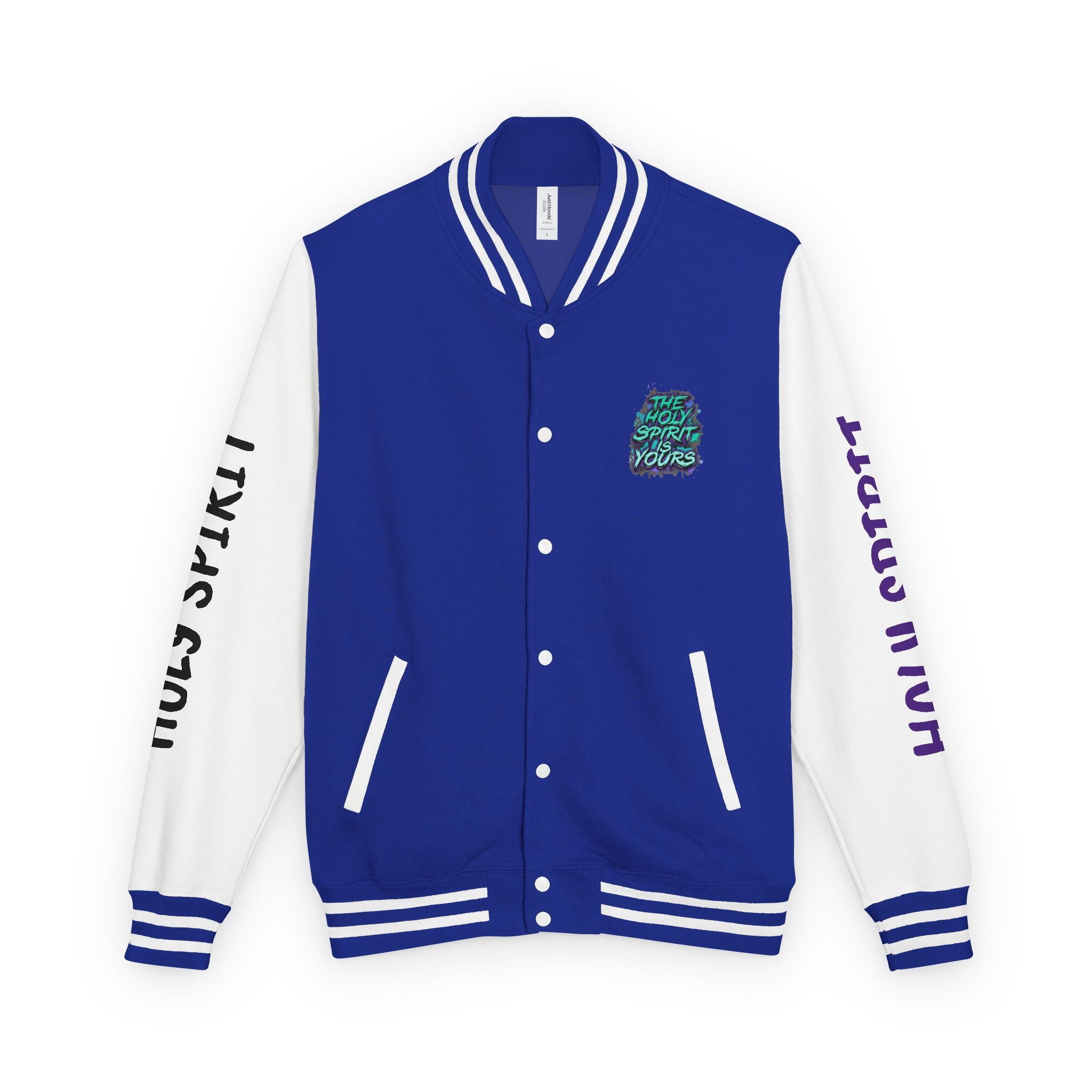 Letterman Jacket — "The Holy Spirit Is Yours" Graphic