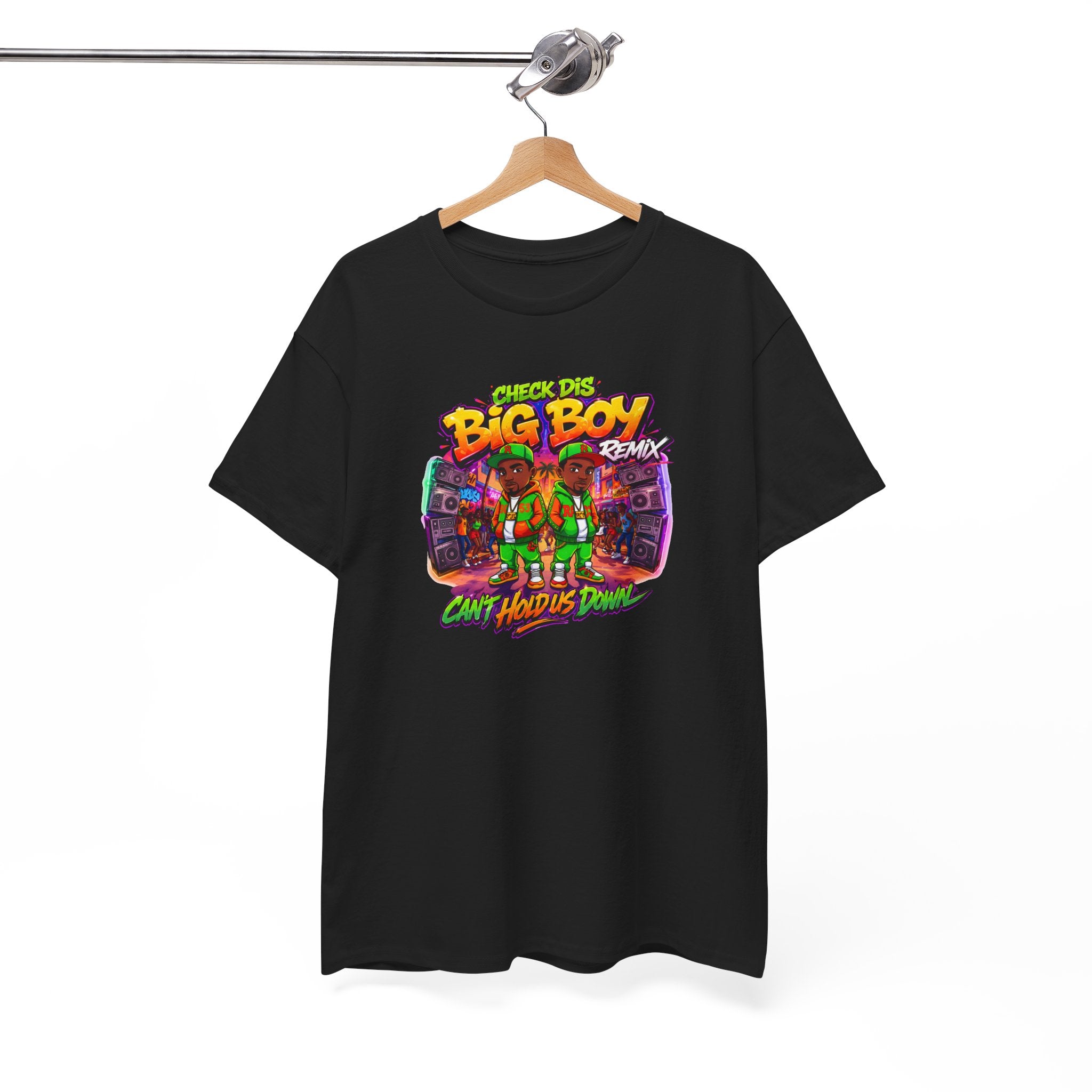 T-Shirt — " Check Dis Big Boy Remix" Retro Arcade Graphic Tee