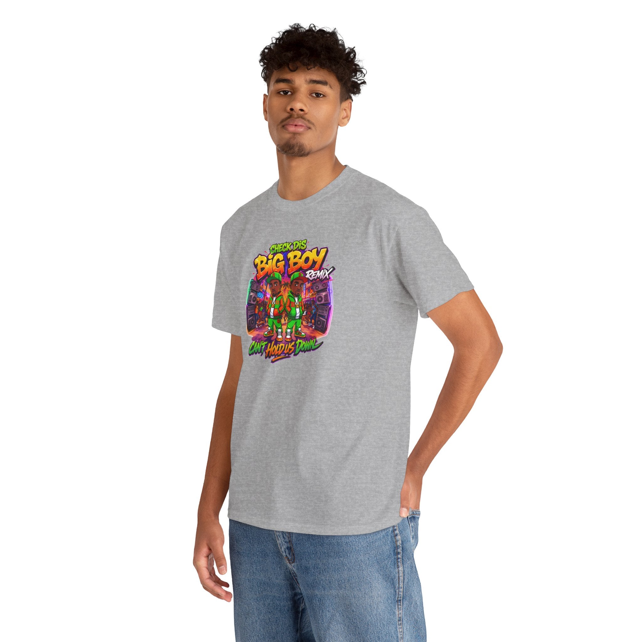 T-Shirt — " Check Dis Big Boy Remix" Retro Arcade Graphic Tee
