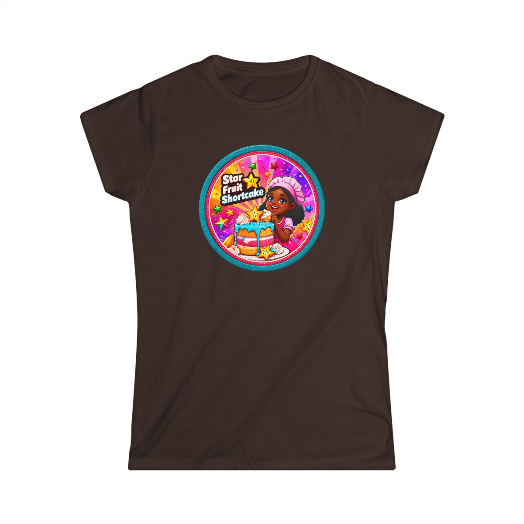 Women’s Tee — "Star Fruit Shortcake" Cute Retro Birthday Graphic