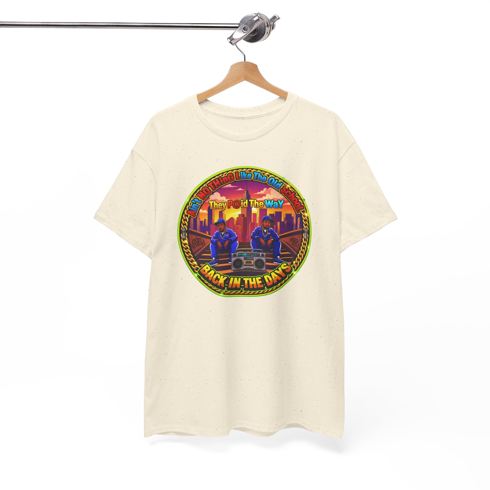 T-Shirt — Retro Sunset 'Aint No Thing Like The Old School' Graphic Tee