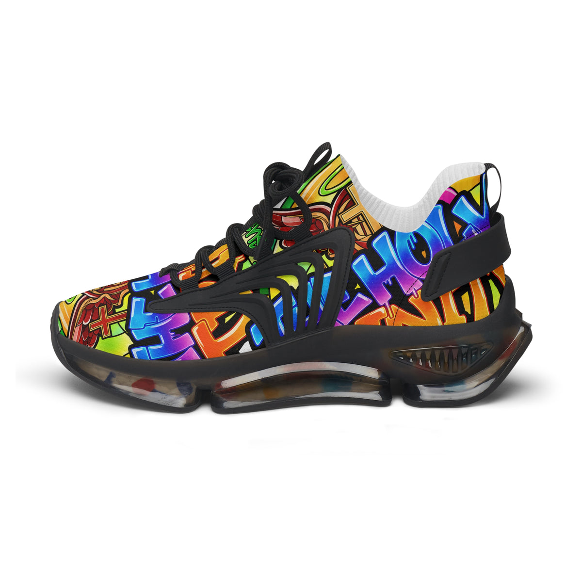 MEN'S Mesh Sneakers —" Holy Trinity " Colorful Graffiti Athletic Shoes