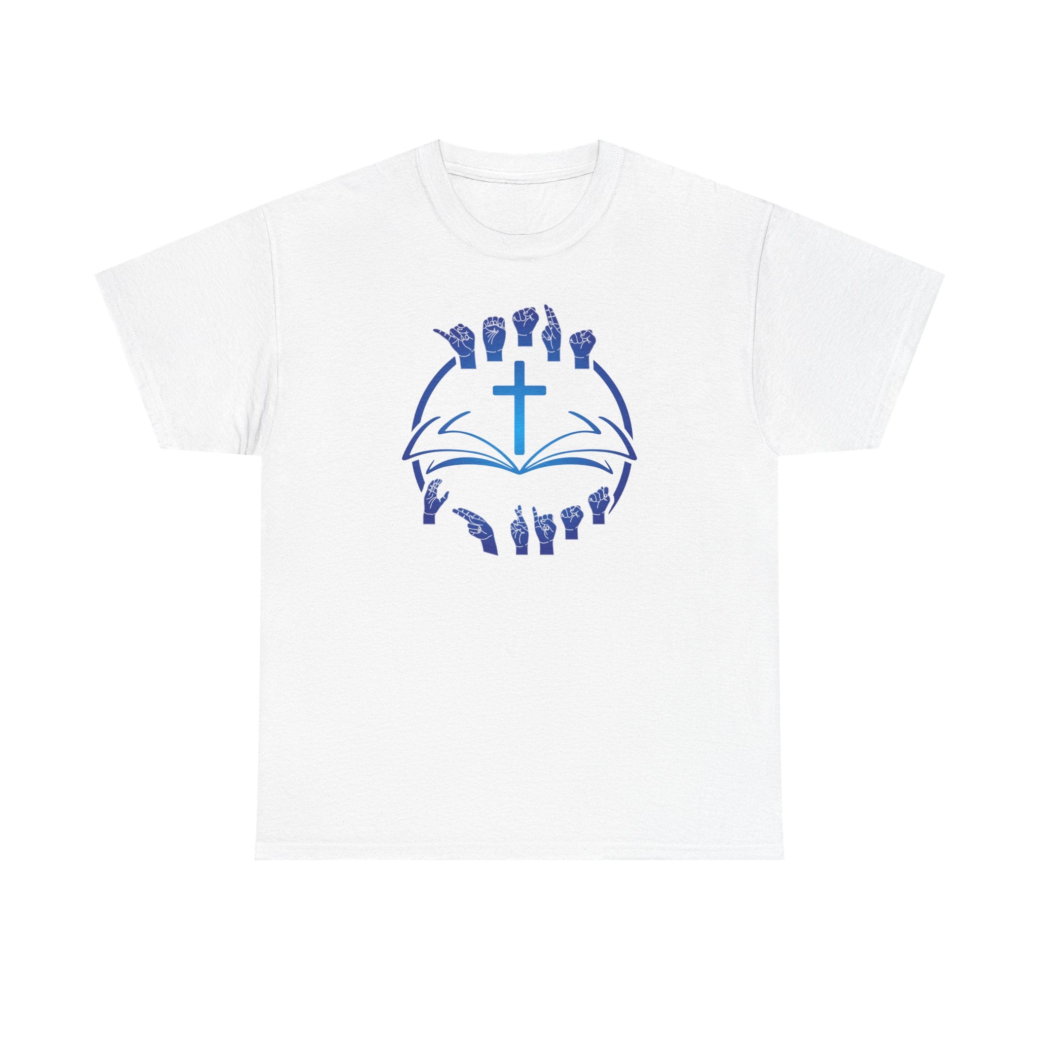 "Christian Bible Cross Sign Language "T-Shirt — Faith Prayer Hands Tee