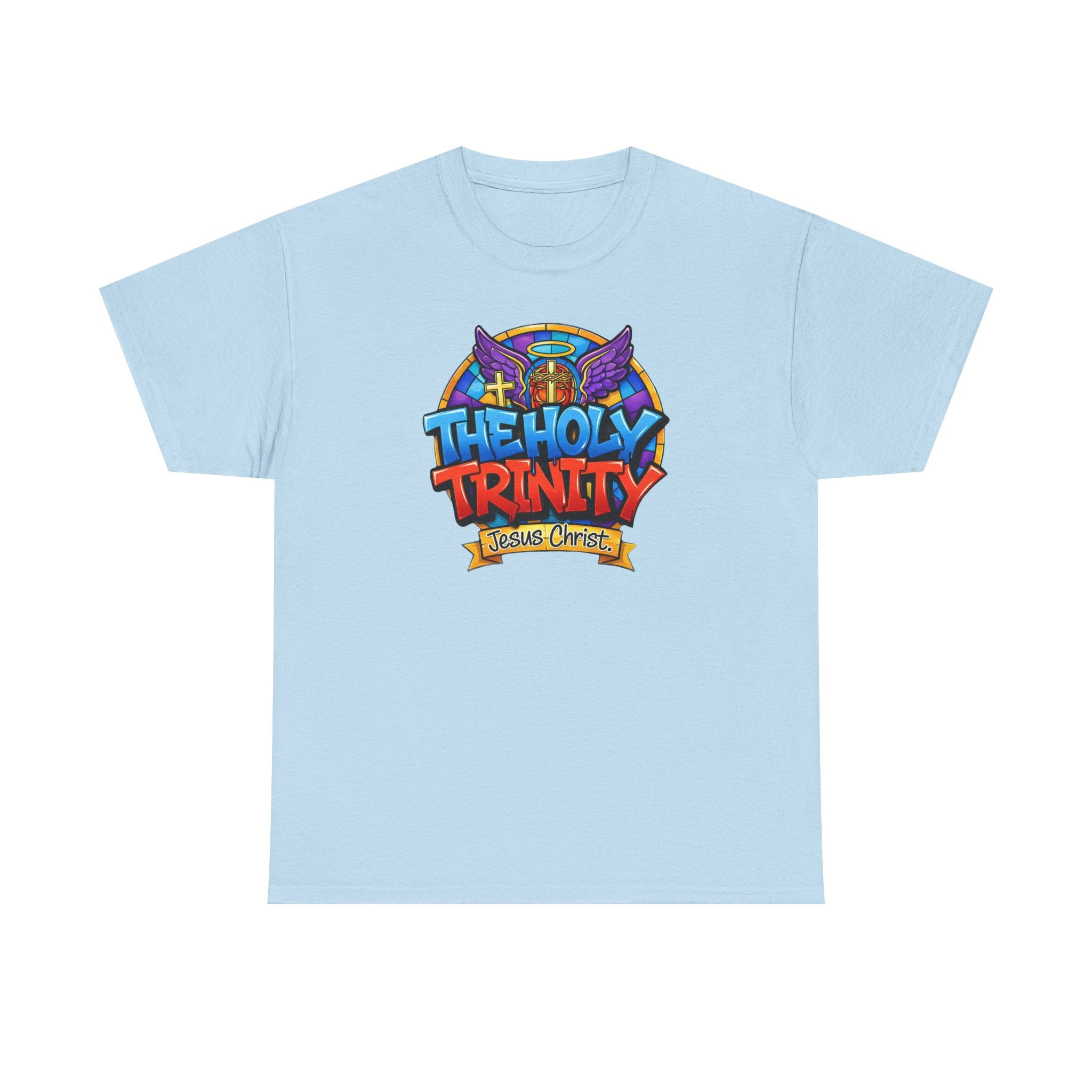 Christian T-Shirt — "The Holy Trinity: Jesus Christ" Colorful Faith Tee