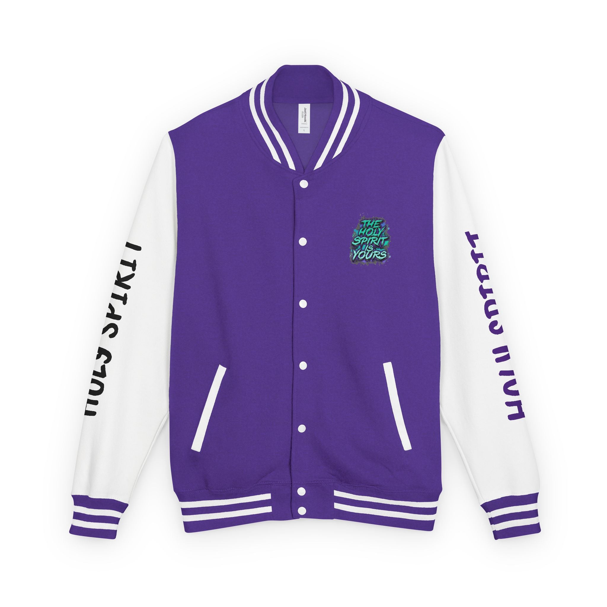 Letterman Jacket — "The Holy Spirit Is Yours" Graphic