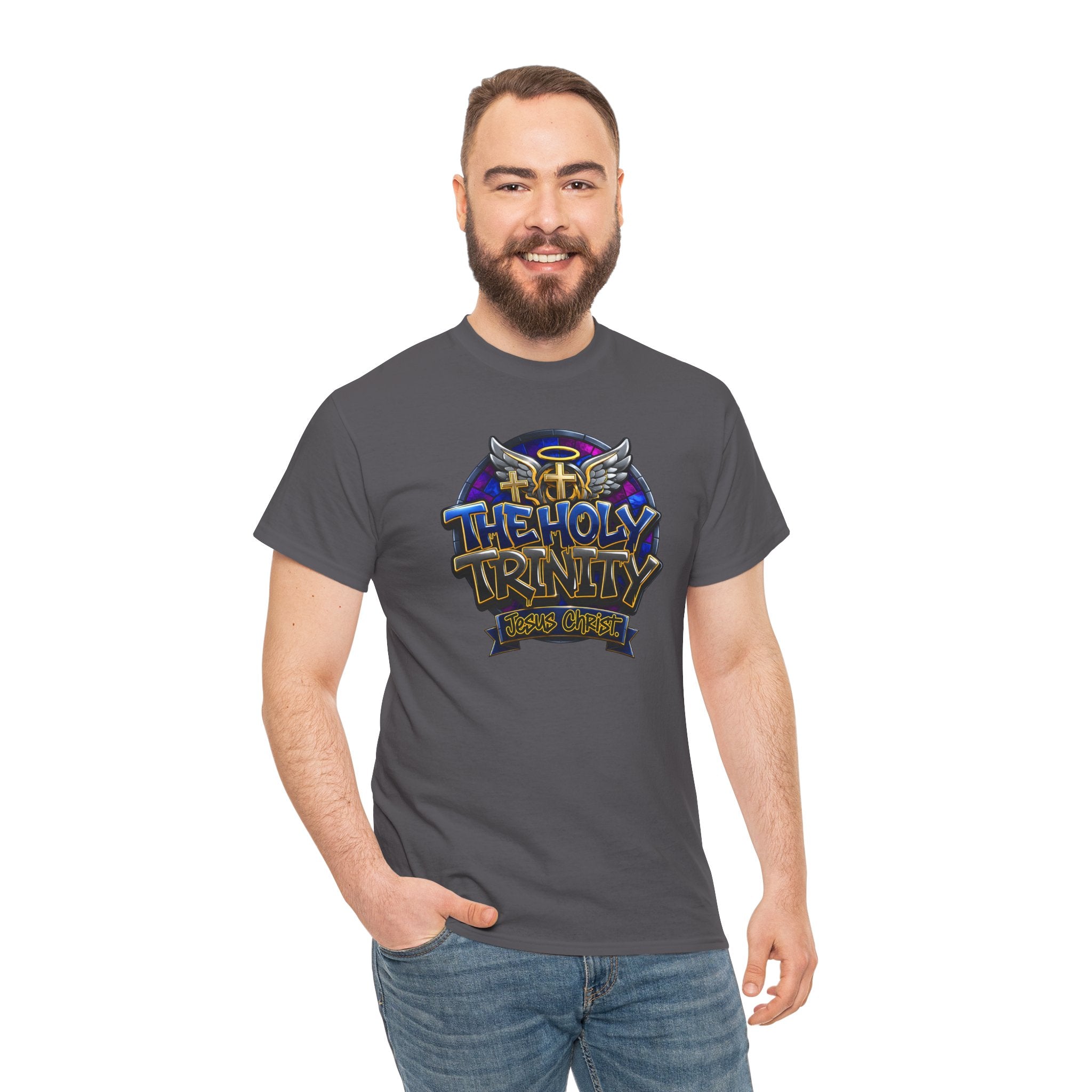 The Holy Trinity Tee — Christian Faith Graphic T-Shirt