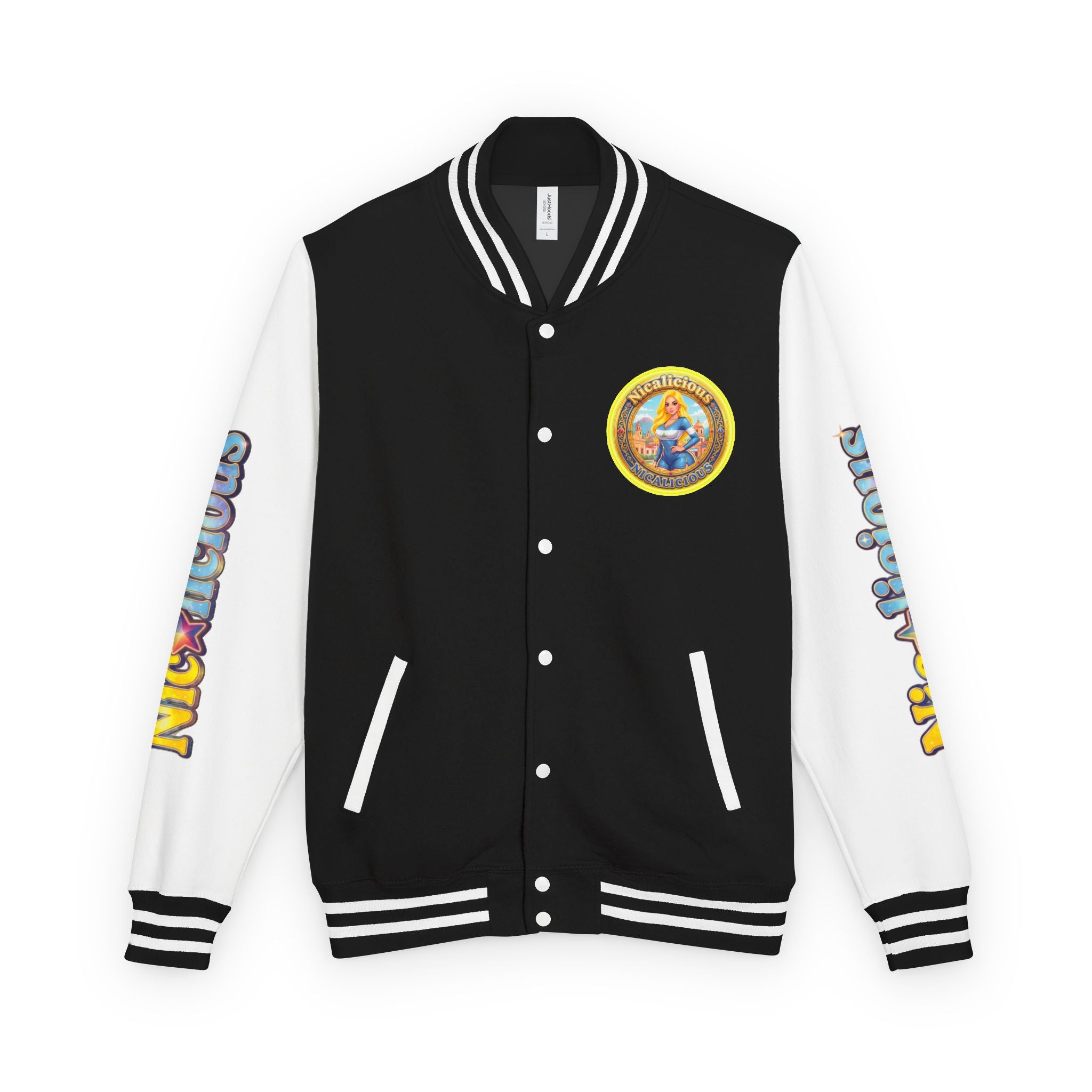 "Nicalicious" Varsity Jacket — Retro Pinup Letterman Jacket
