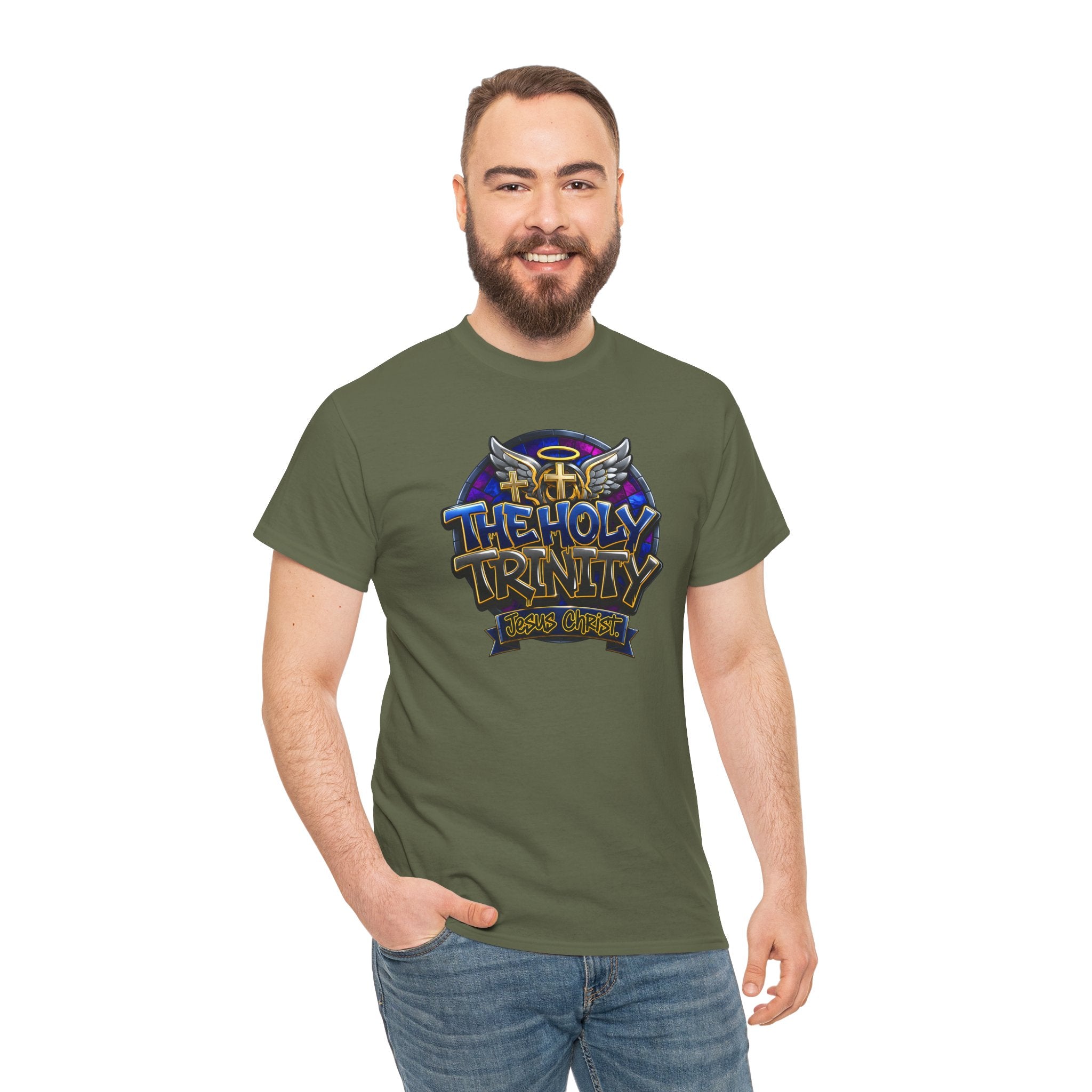 The Holy Trinity Tee — Christian Faith Graphic T-Shirt