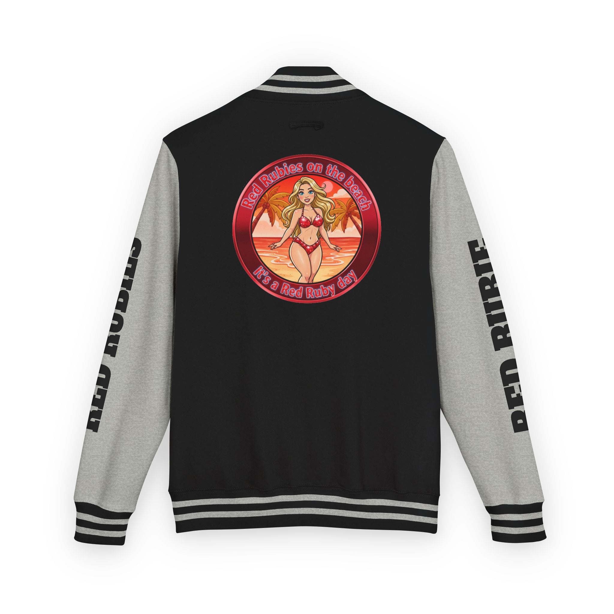 Jacket Letterman Jacket- "It's A Red Rubie Day"