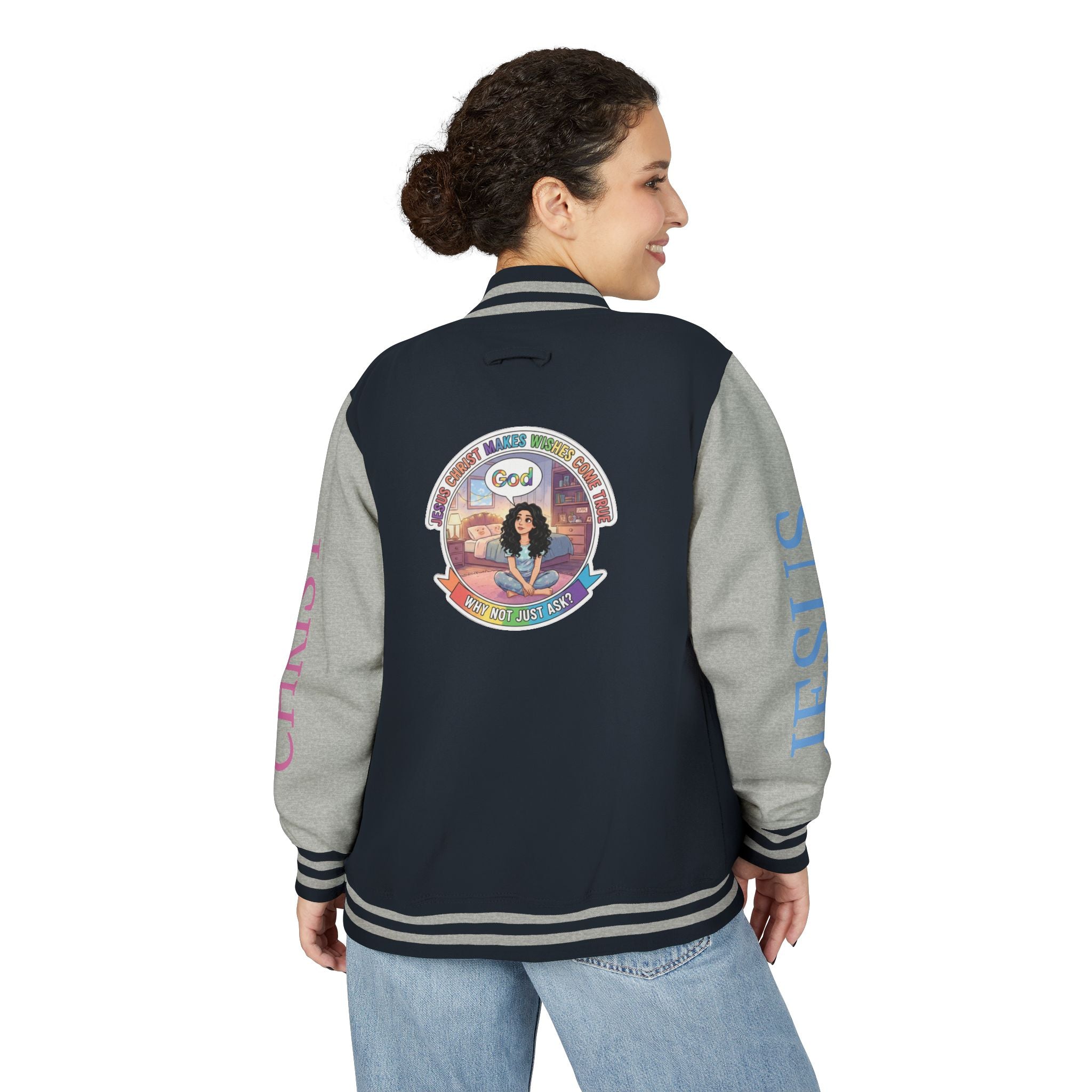 Spiritual Soul Seeker – "Why not just ask"  — Retro Gamer Club Varsity Jacket