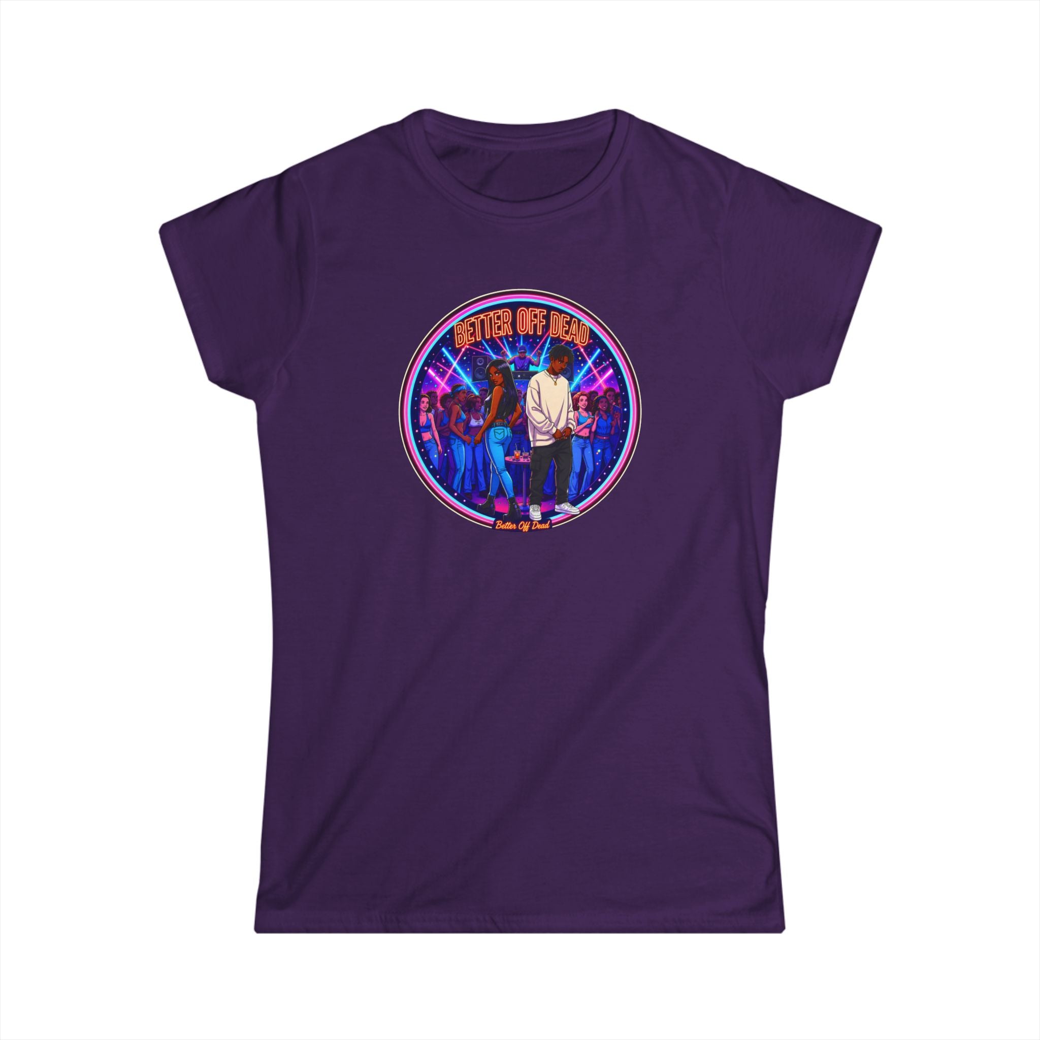 Women's Tee — 'Better Off Dead' Retro Band Graphic Shirt