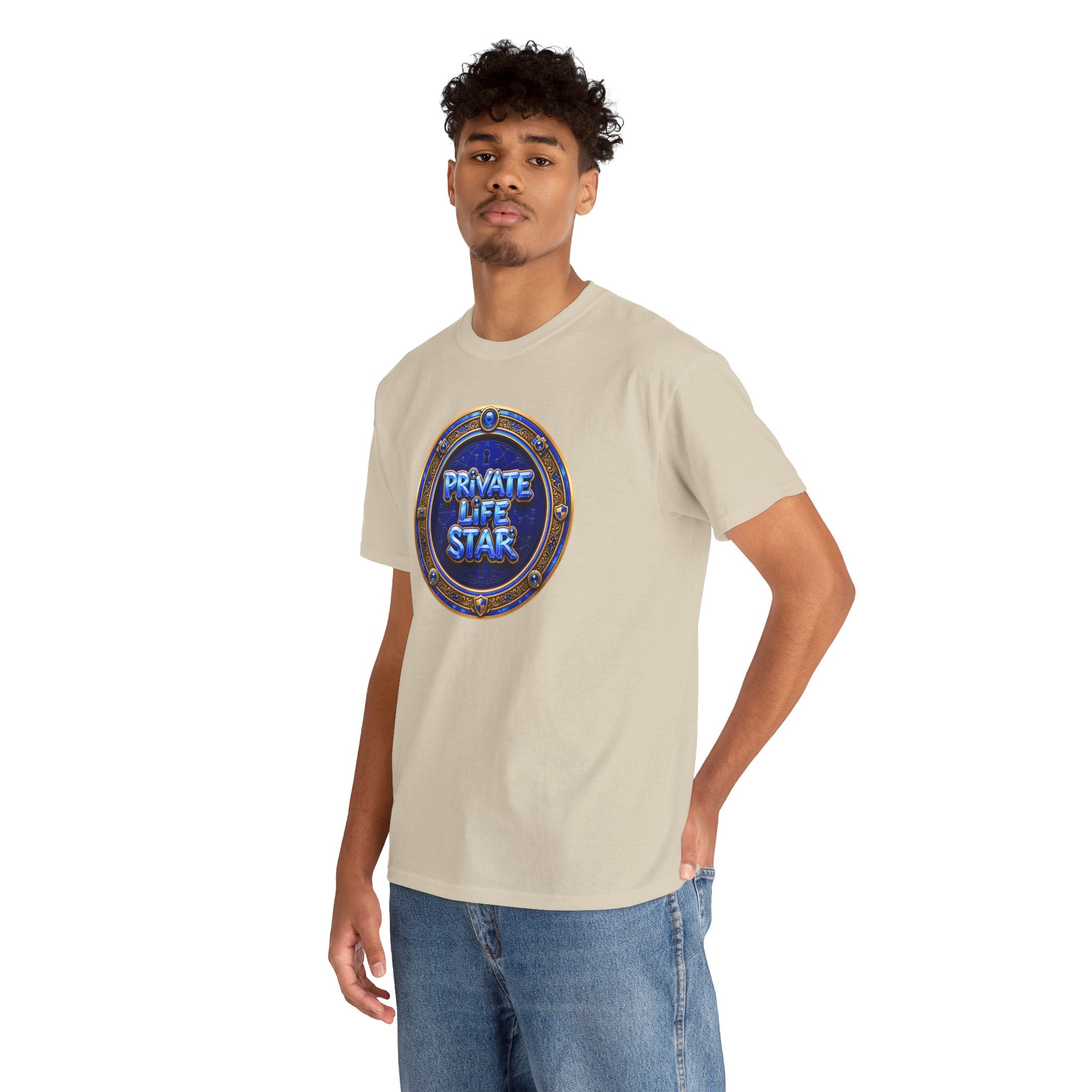"Private Life Star" T-Shirt — Retro Badge Graphic Tee