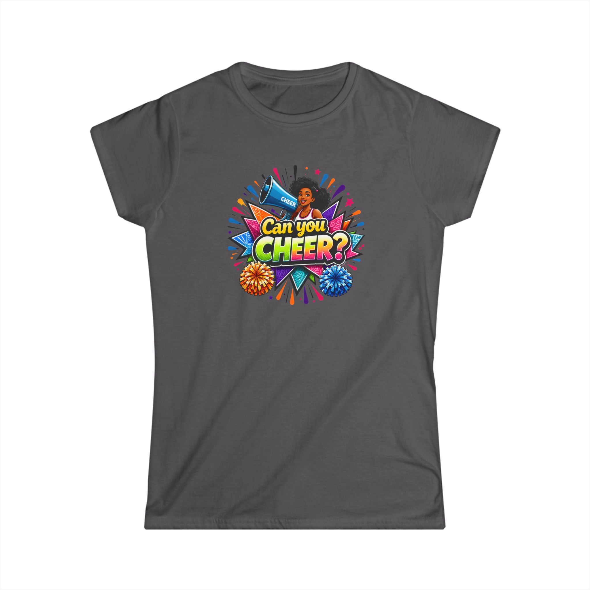 Can You Cheer? Cheerleader Graphic Tee — Women's Cheerleading T-Shirt